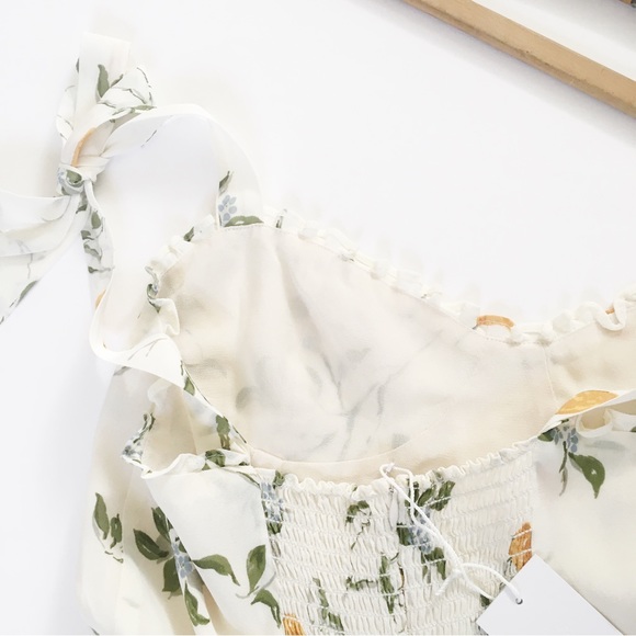 NWT Reformation Christine Dress Citron - Picture 13 of 14